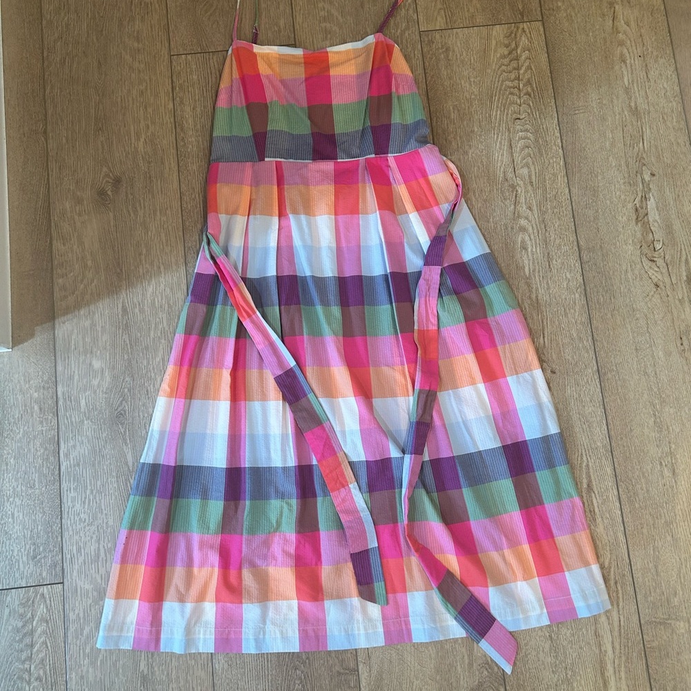 Kate Spade Pink and White Plaid Dress